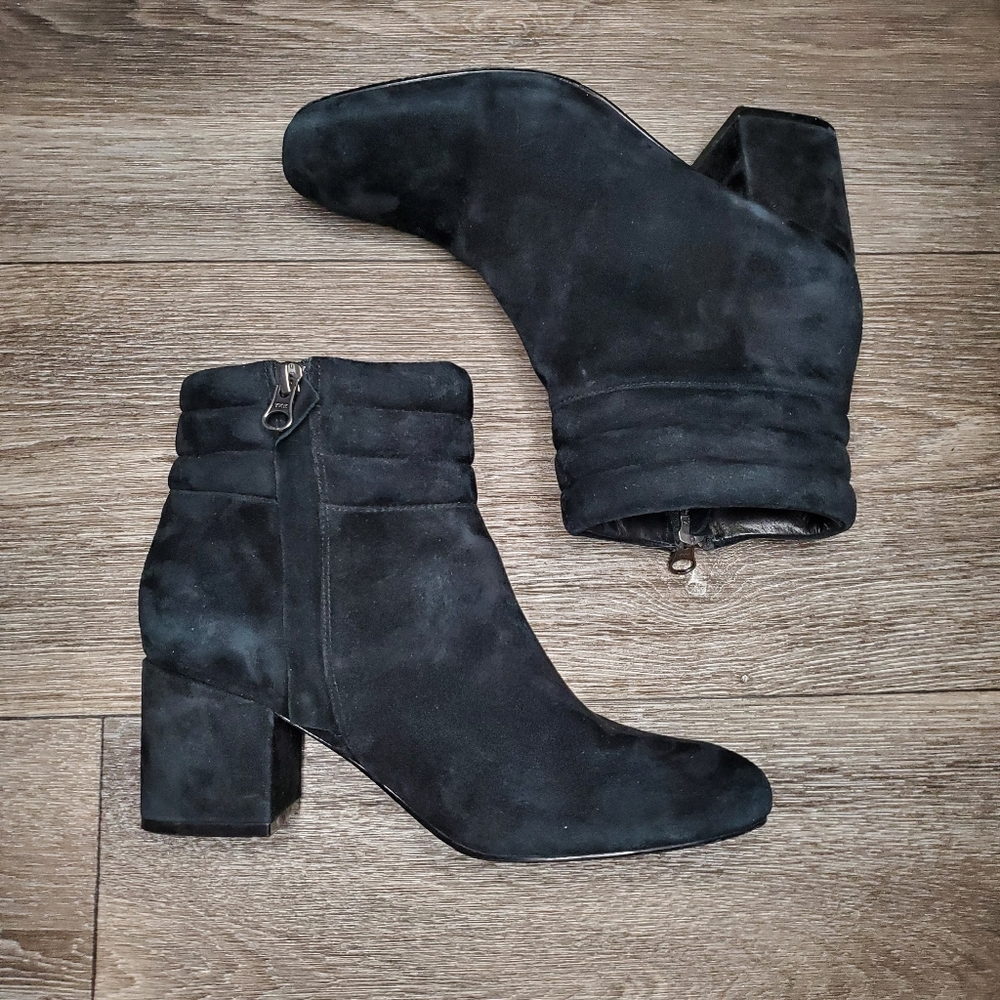 TIGER OF SWEDEN Black Suede Ankle Boots